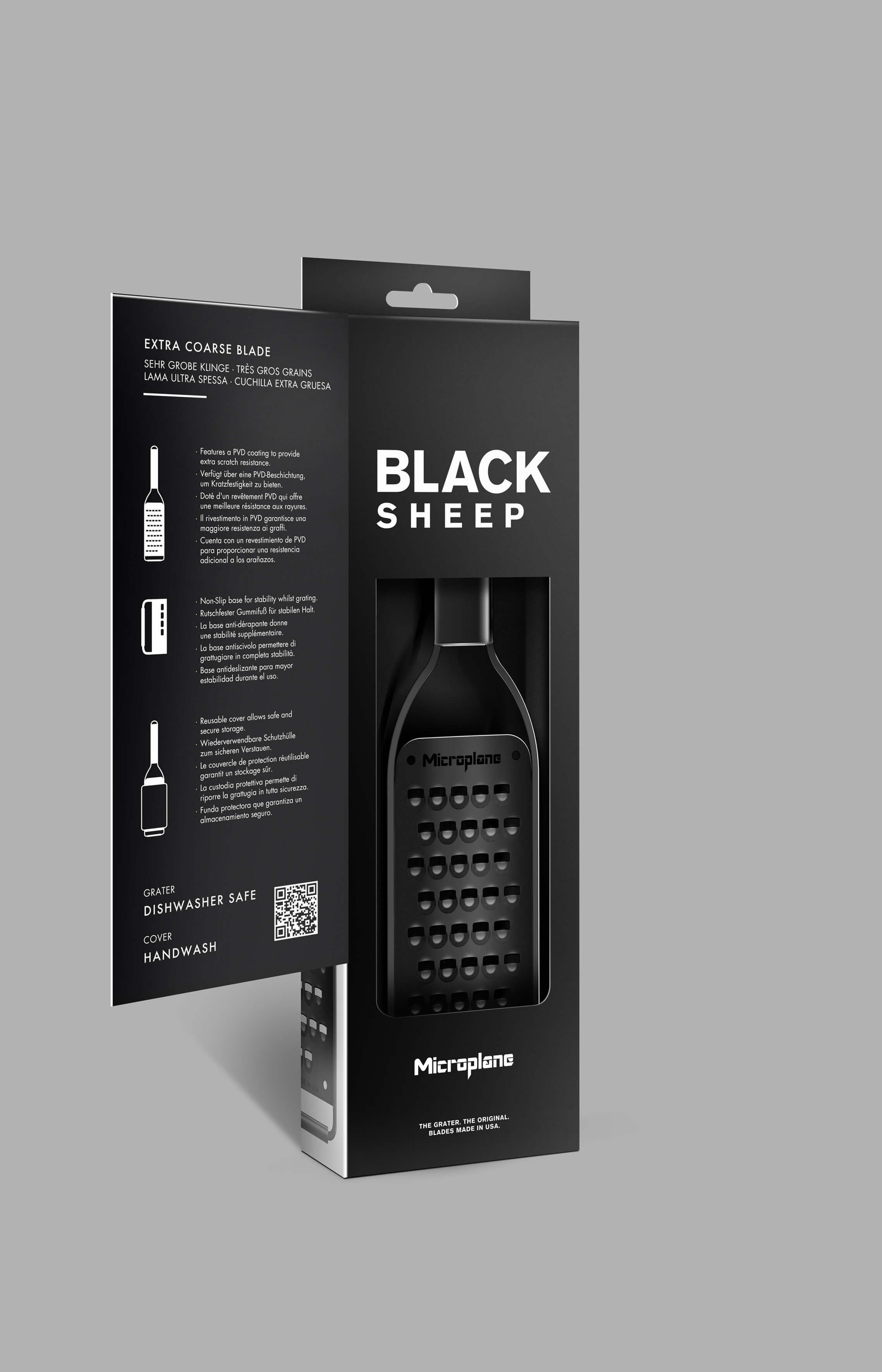 Microplane Black Sheep Serie Reibe extragrob