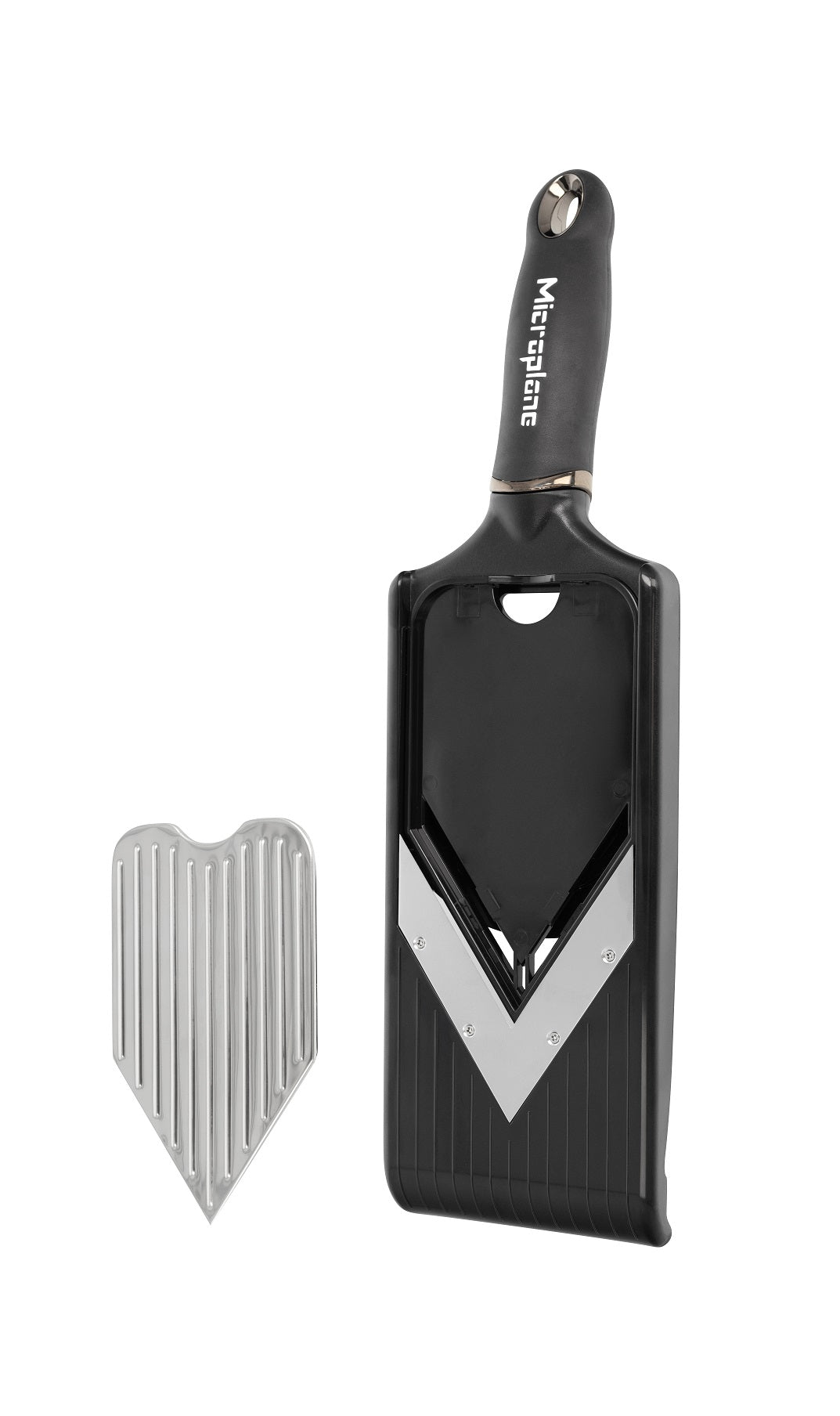 Microplane Specialty Series V-Hobel mit Juliennefunktion, schwarz