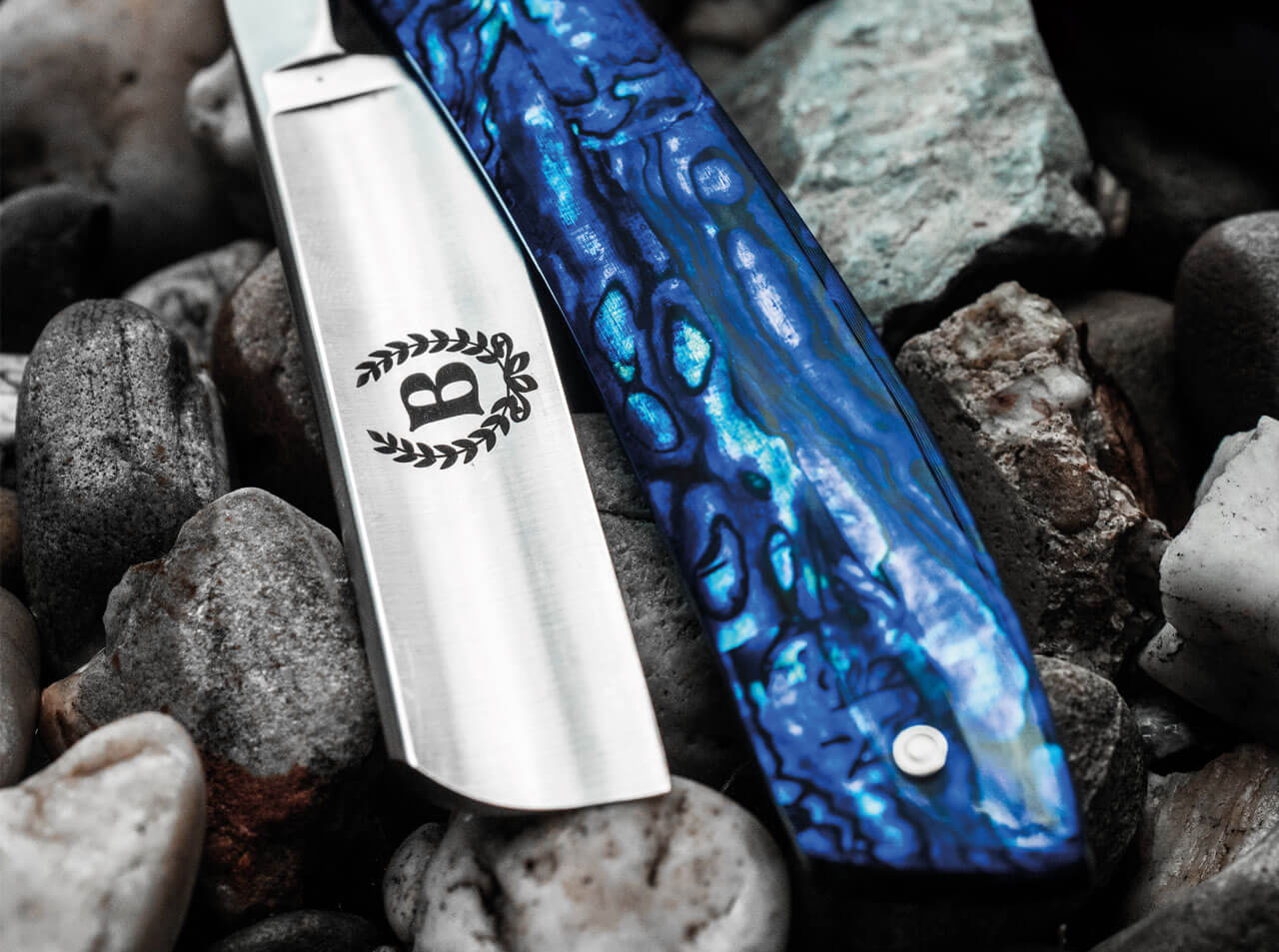 Böker Manufaktur Solingen Rasiermesser Paua 5/8 Klinge