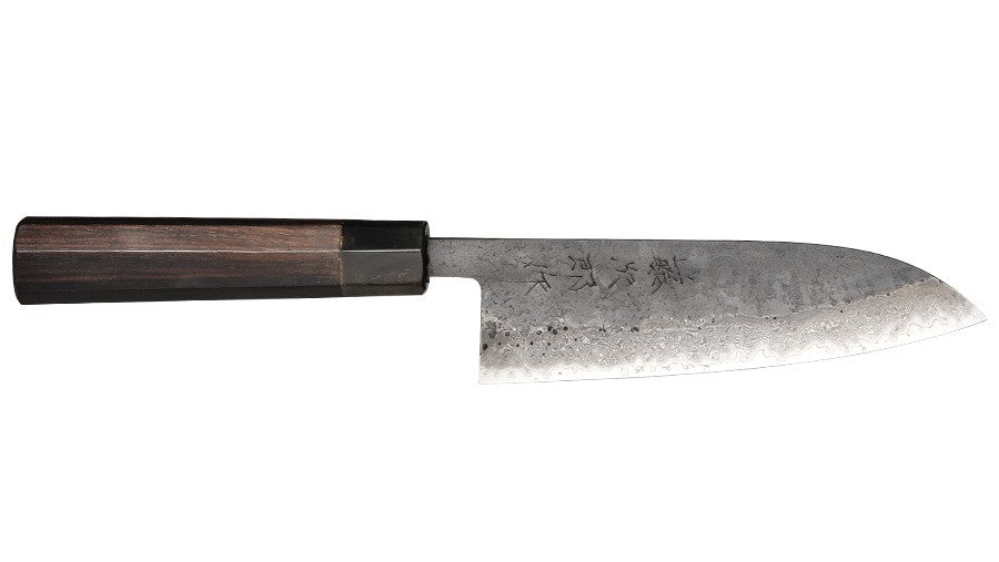 Tojiro Atelier Santoku, Japanisches Damastmesser, 17 cm, VG-10, handgemacht