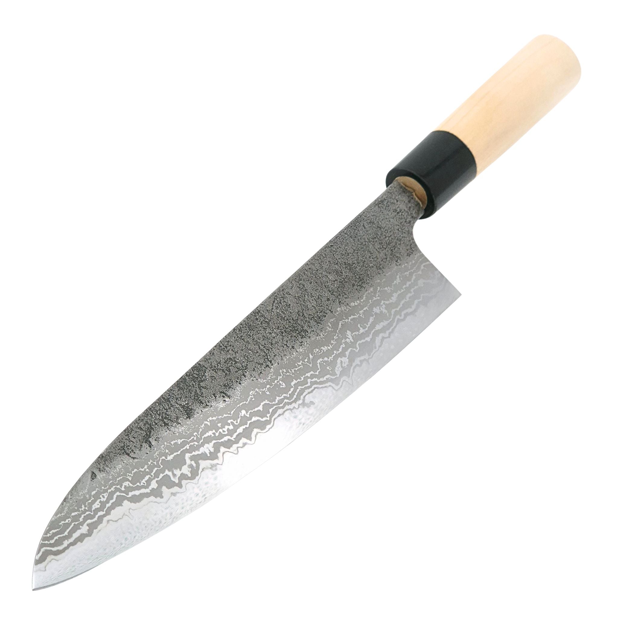 Tojiro Atelier Gyutoh, Japanisches Damastkochmesser, 21 cm, Aogami 2, handgemacht