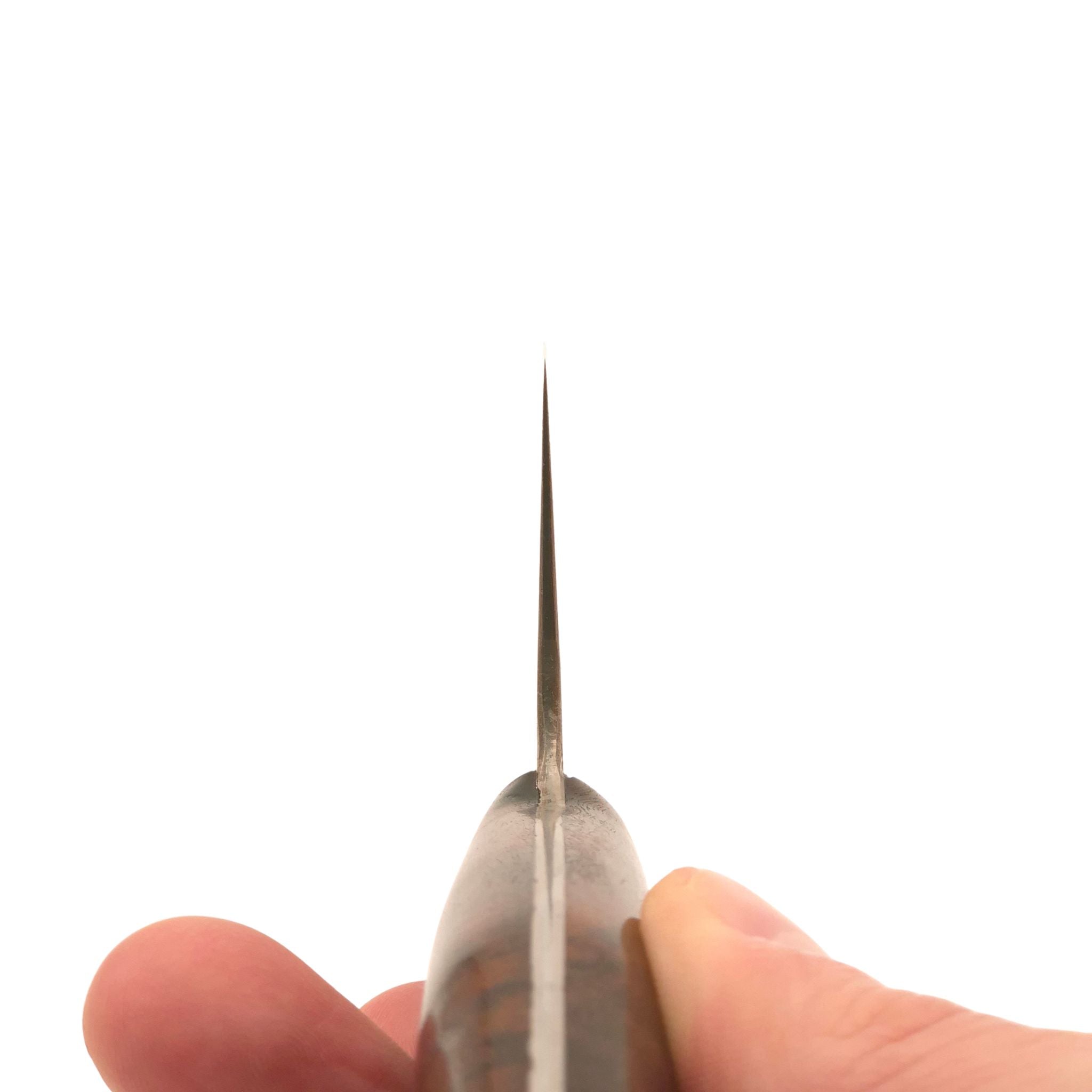 Kalderum Blades, Österreichisches Kochmesser, Kupferdamast mit Apex Ultra Schneidlage, 22 cm