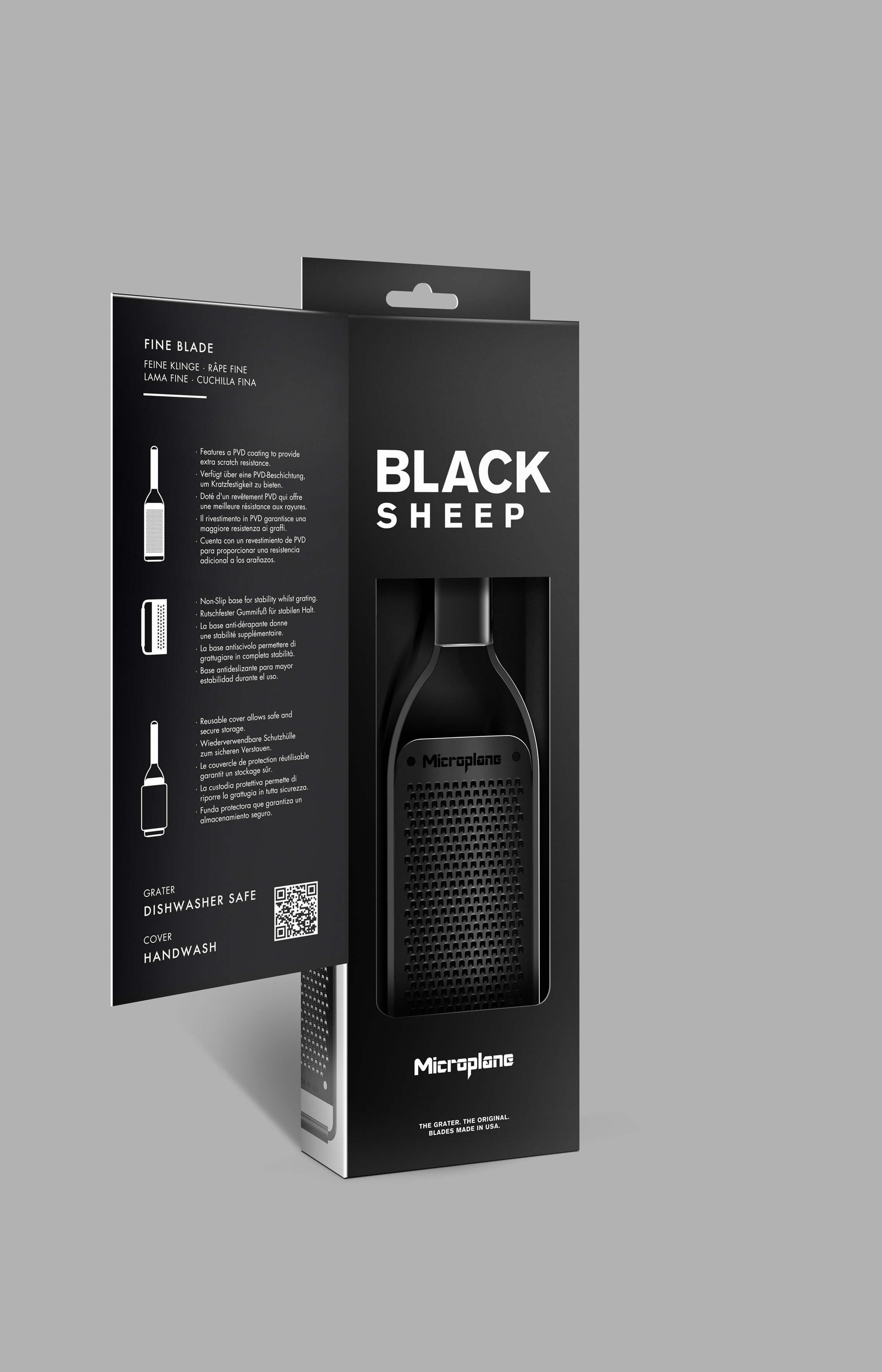 Microplane Black Sheep Serie Reibe mit feiner Klinge