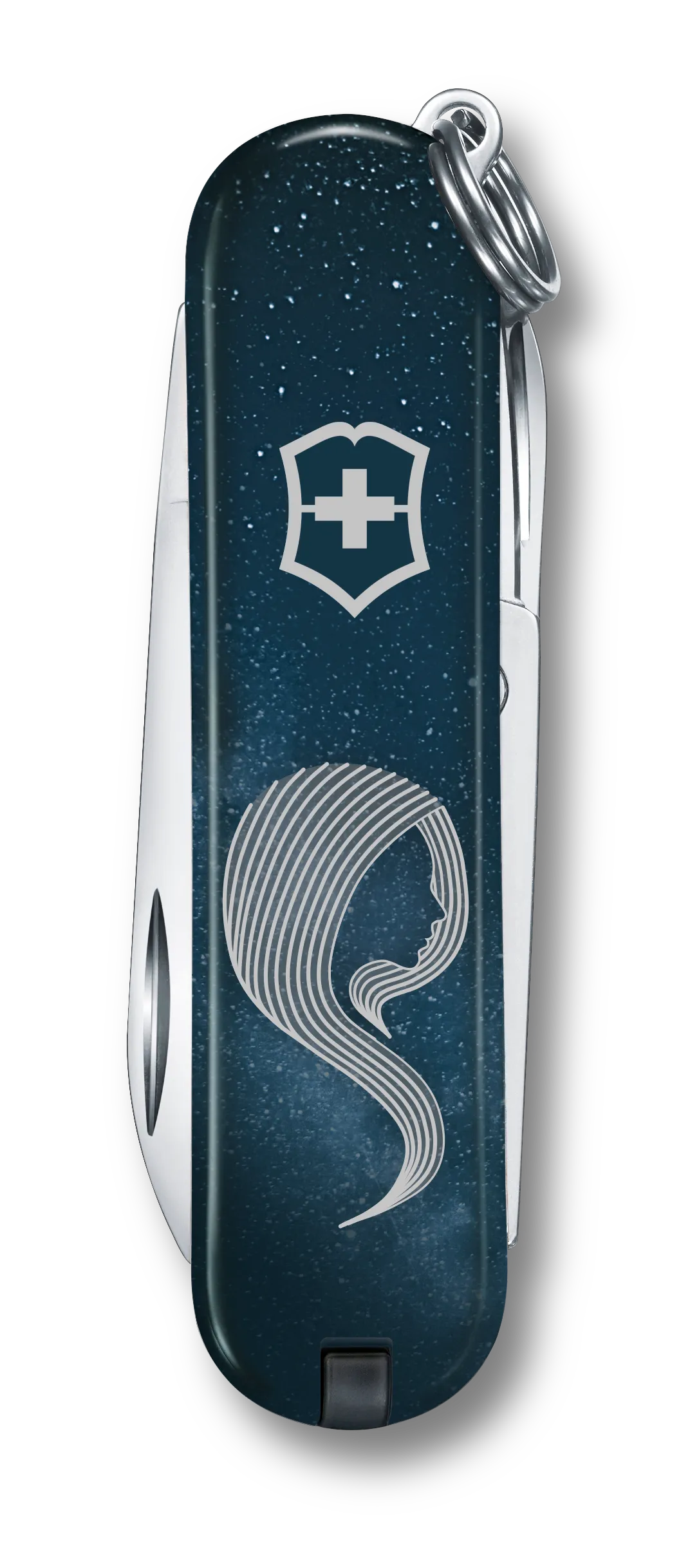 Victorinox Classic SD Zodiac Signs Jungfrau, 58 mm Schlüsselanhänger-Taschenmesser mit Schere und Nagelfeile.