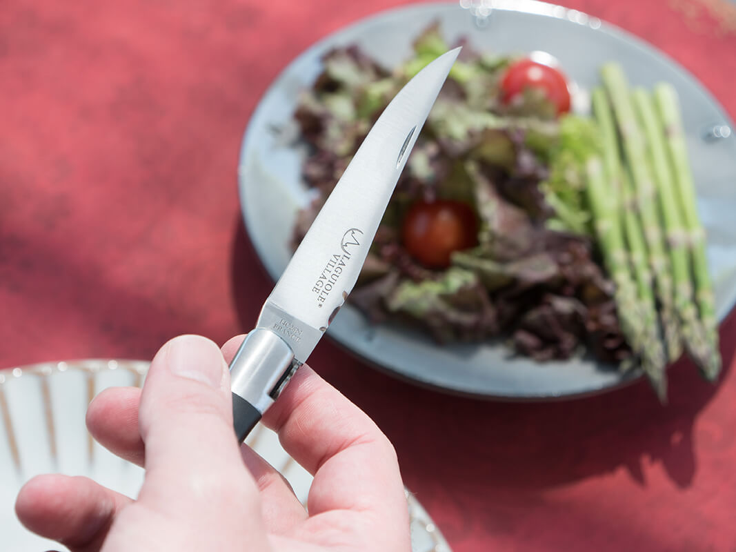 Laguiole Village Taschenmesser Ebenholz matt, 12 cm