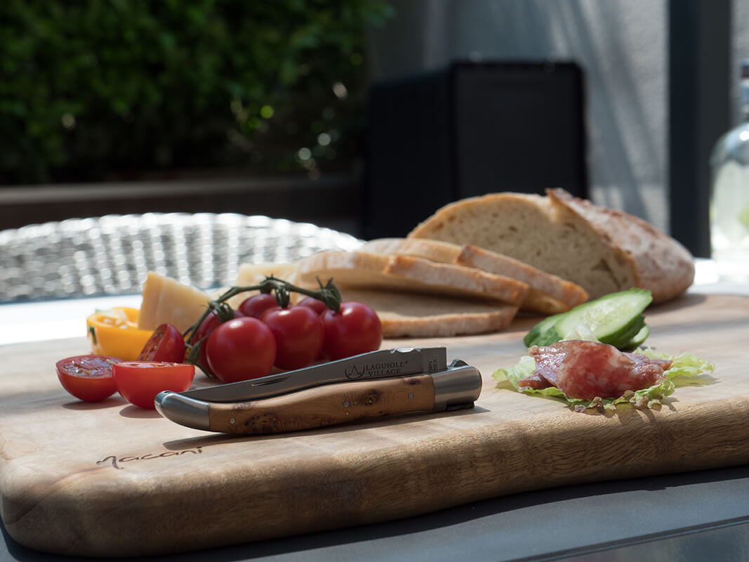 Laguiole Village Taschenmesser Wacholder matt, 12 cm