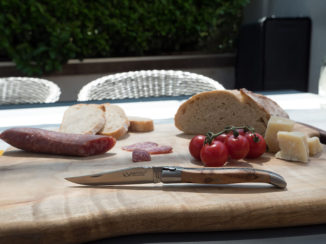 Laguiole Village Taschenmesser Wacholder matt, 12 cm