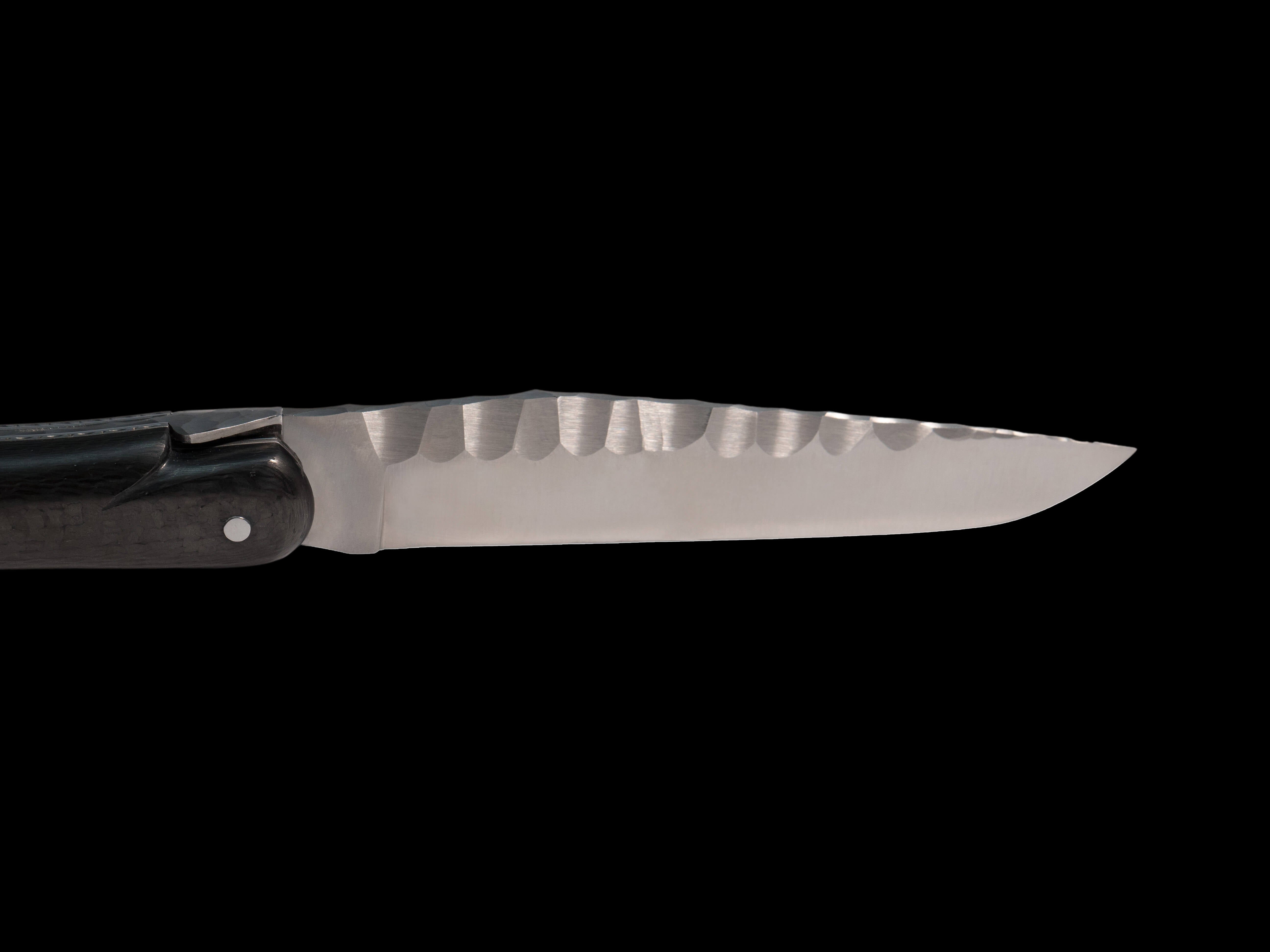 Forge de Laguiole Coutellerie d'Art Taschenmesser Kohlefaser 12cm