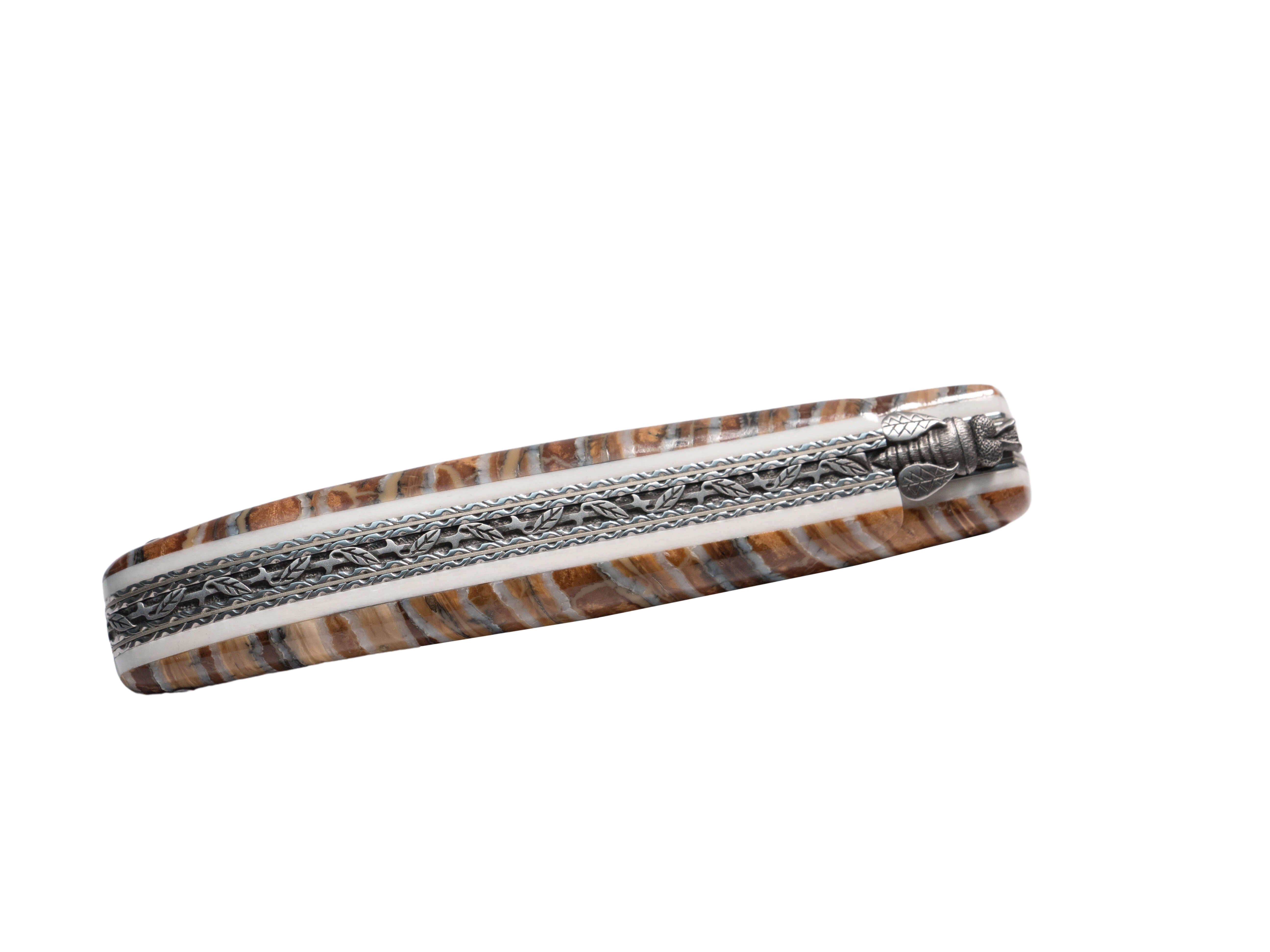 Forge de Laguiole Coutellerie d'Art Taschenmesser Mammutbackenzahn, 12cm