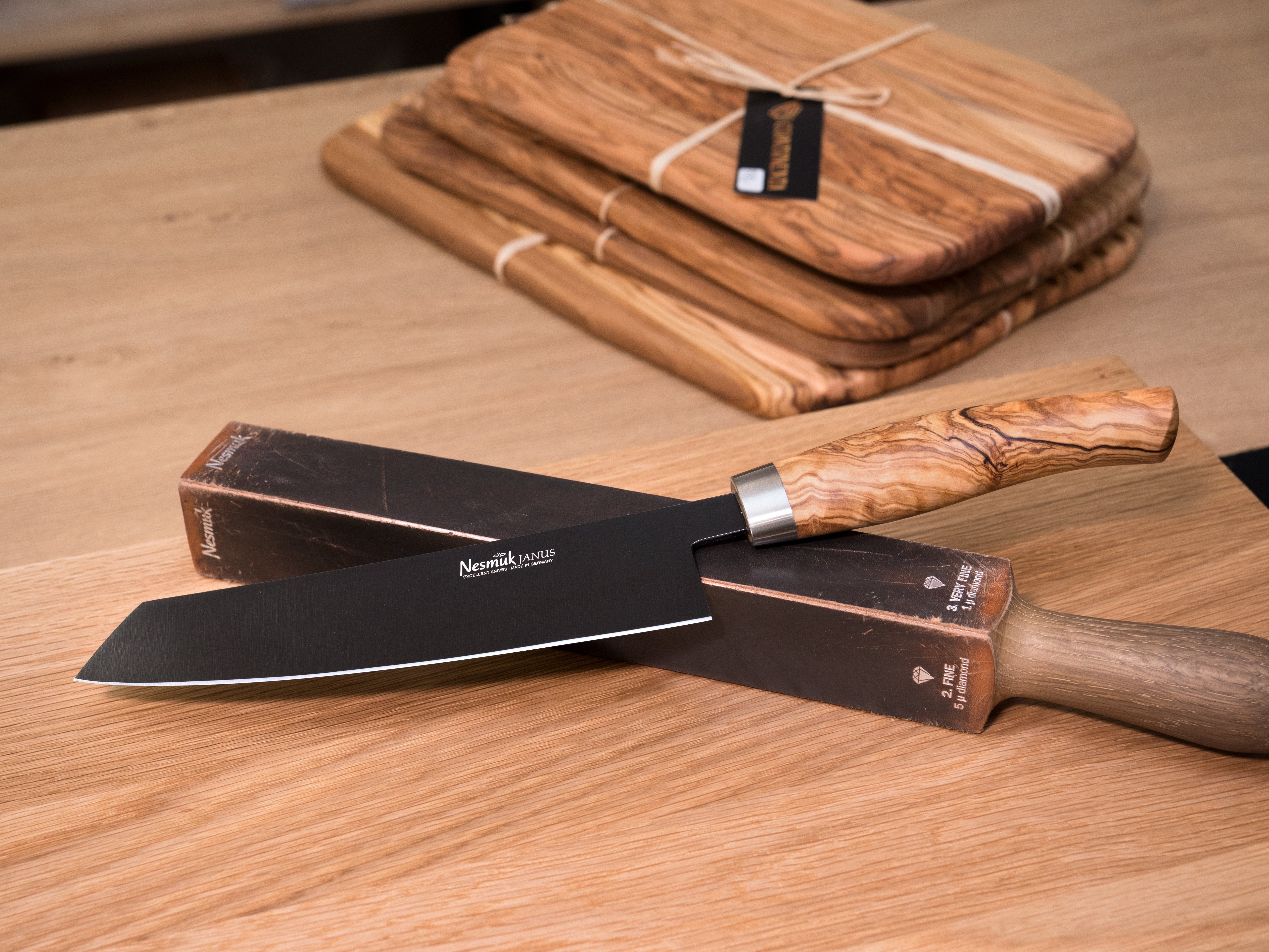 Nesmuk Janus Kochmesser 180 Olivenholz