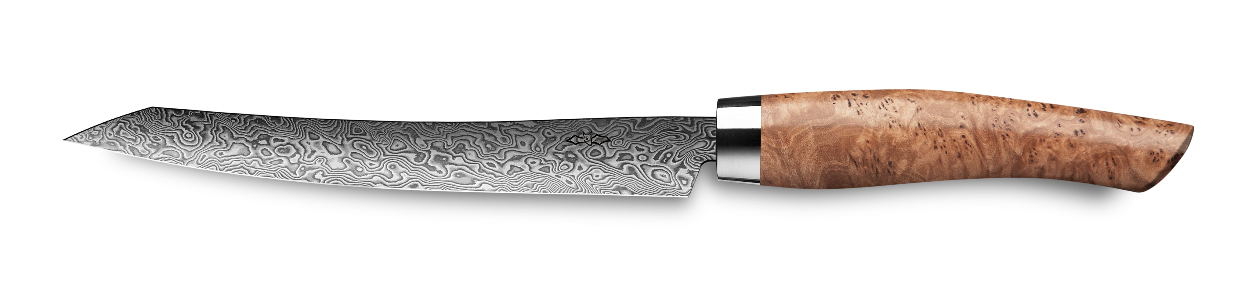 Nesmuk Exklusiv C90 Damast-Slicer 160 Eukalyptus Maser