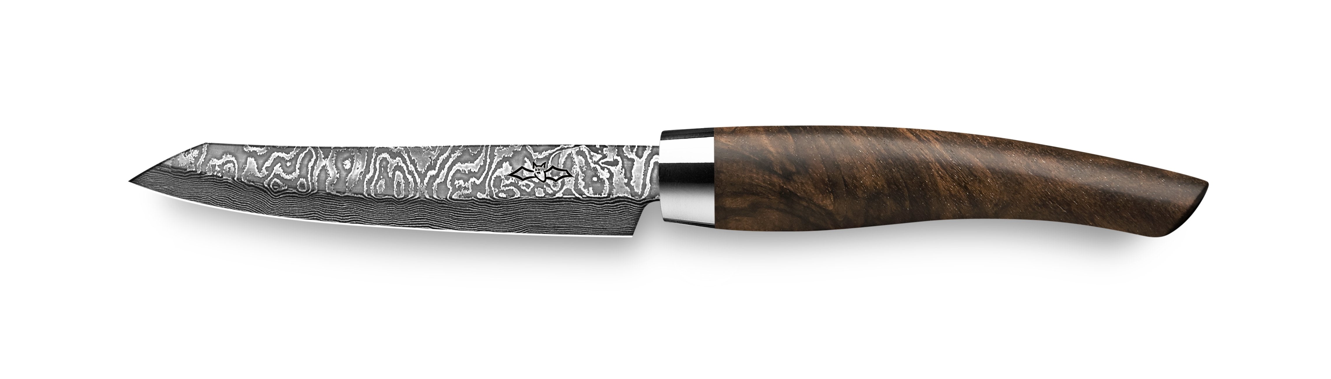 Nesmuk Exklusiv C100 Damast-Officemesser 90 Walnuss Maser