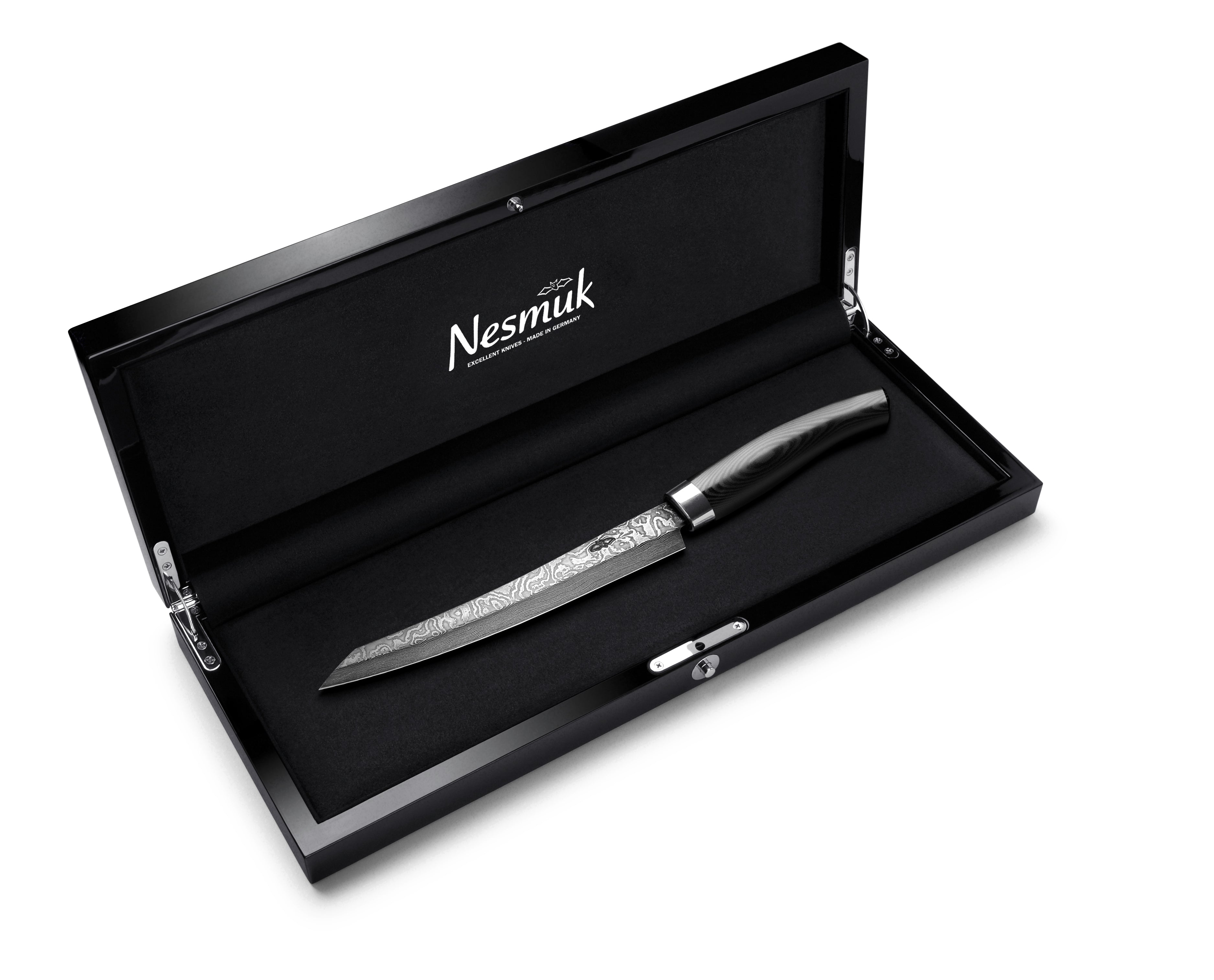 Nesmuk Exklusiv C100 Damast-Slicer 16cm Micarta schwarz