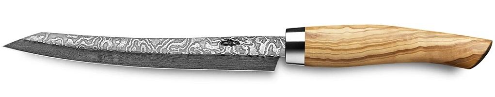 Nesmuk Exklusiv C100 Damast-Slicer 16cm Olivenholz