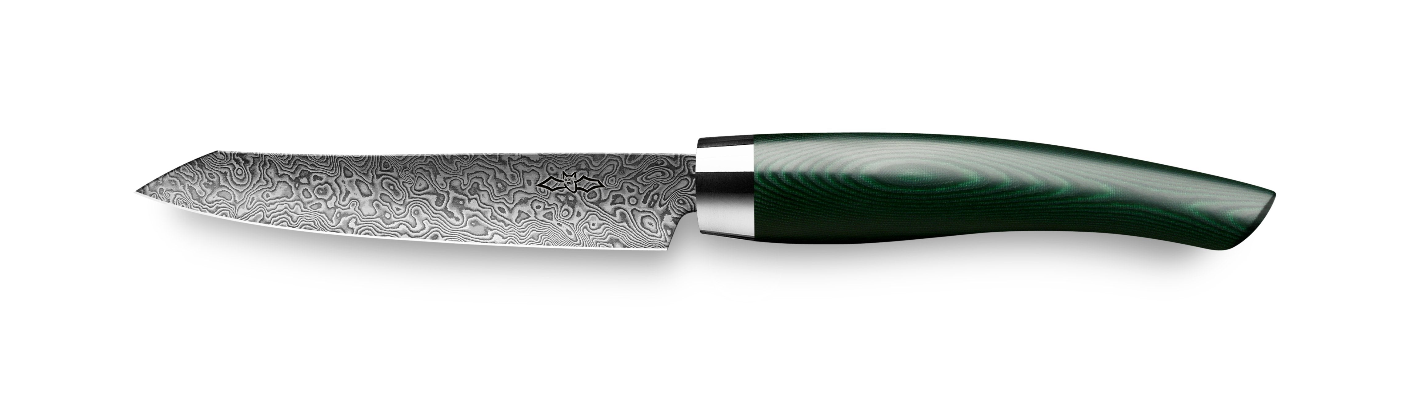 Nesmuk Exklusiv C90 Damast-Officemesser 90 Micarta grün