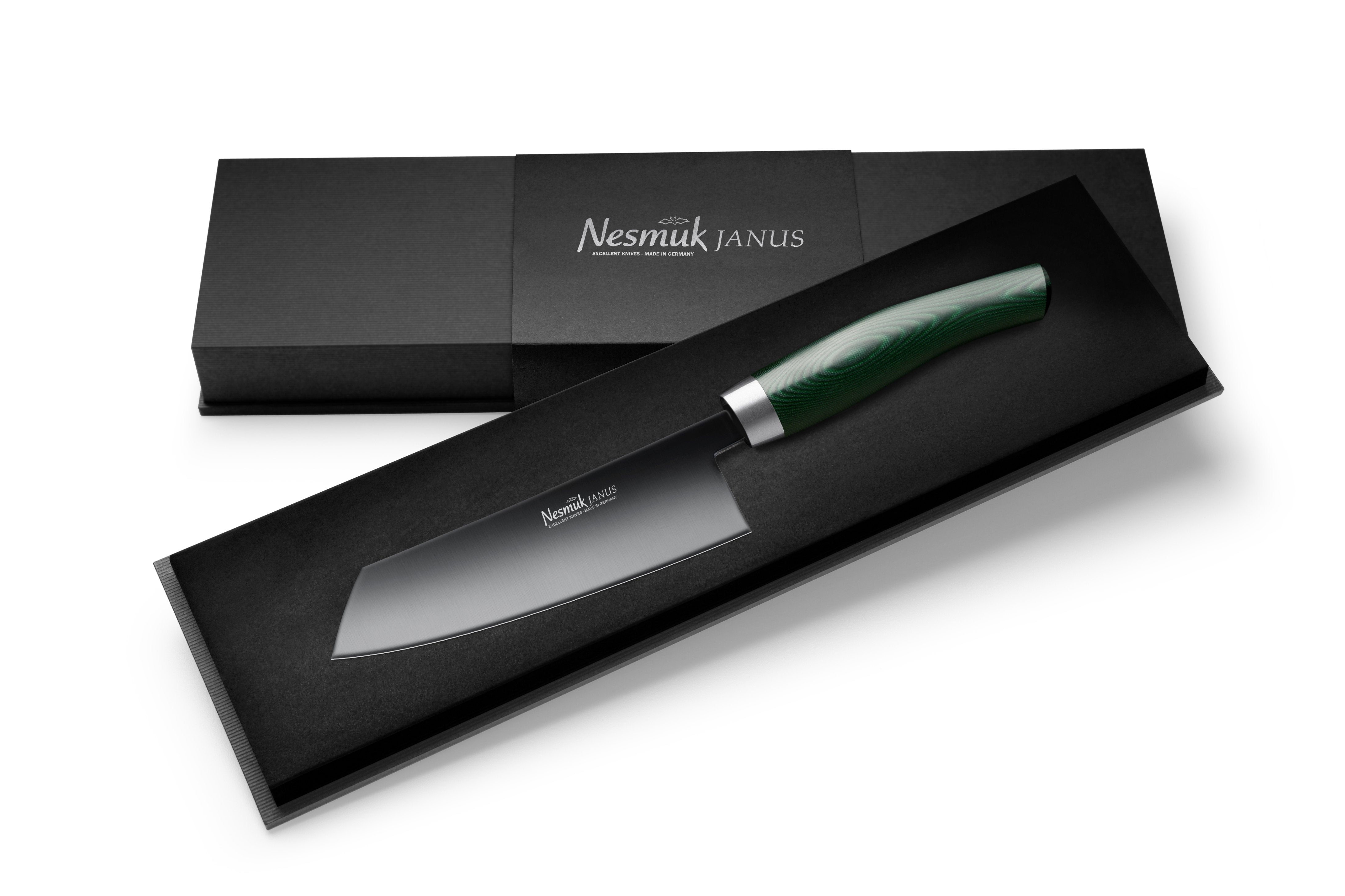 Nesmuk Janus Kochmesser 140 Micarta grün