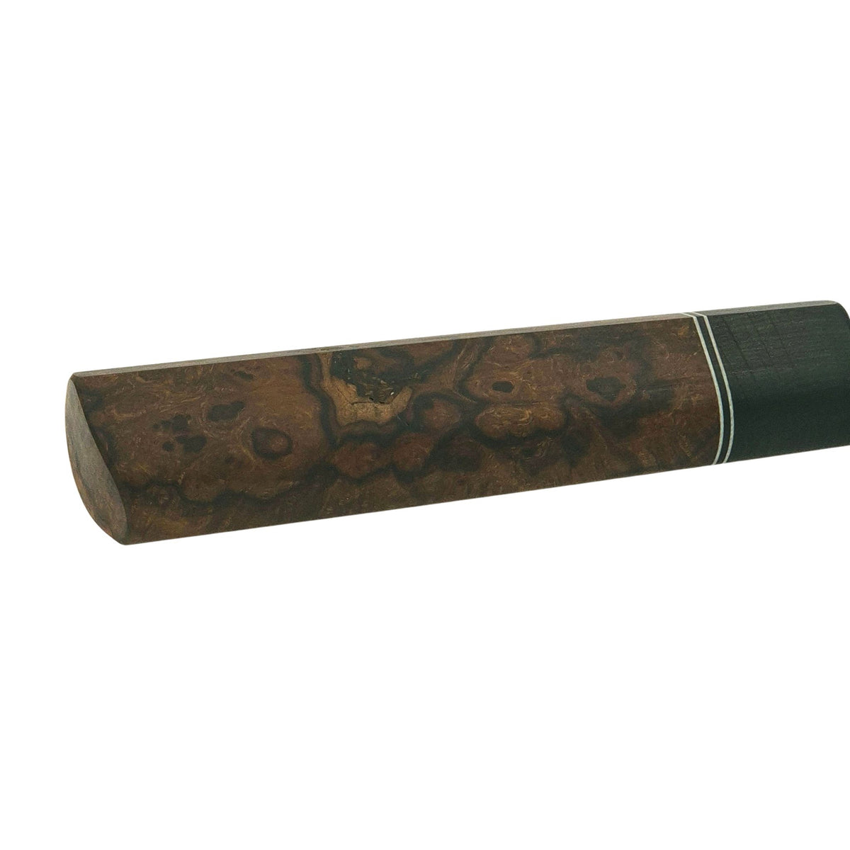Martin Huber Knives, Fischgrät-Torsions-Kugellagerdamast, Wüsteneisenholz, handgemacht