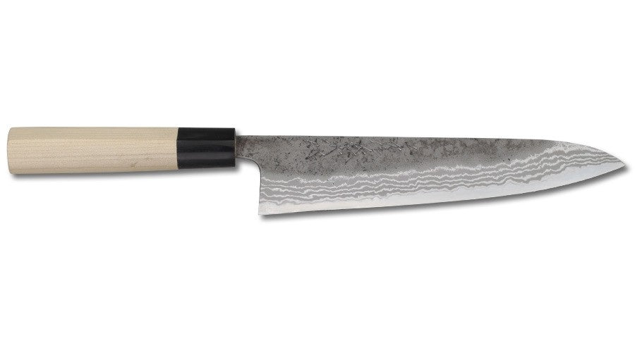 Tojiro Atelier Gyutoh, Japanisches Damastkochmesser, 21 cm, Aogami 2, handgemacht