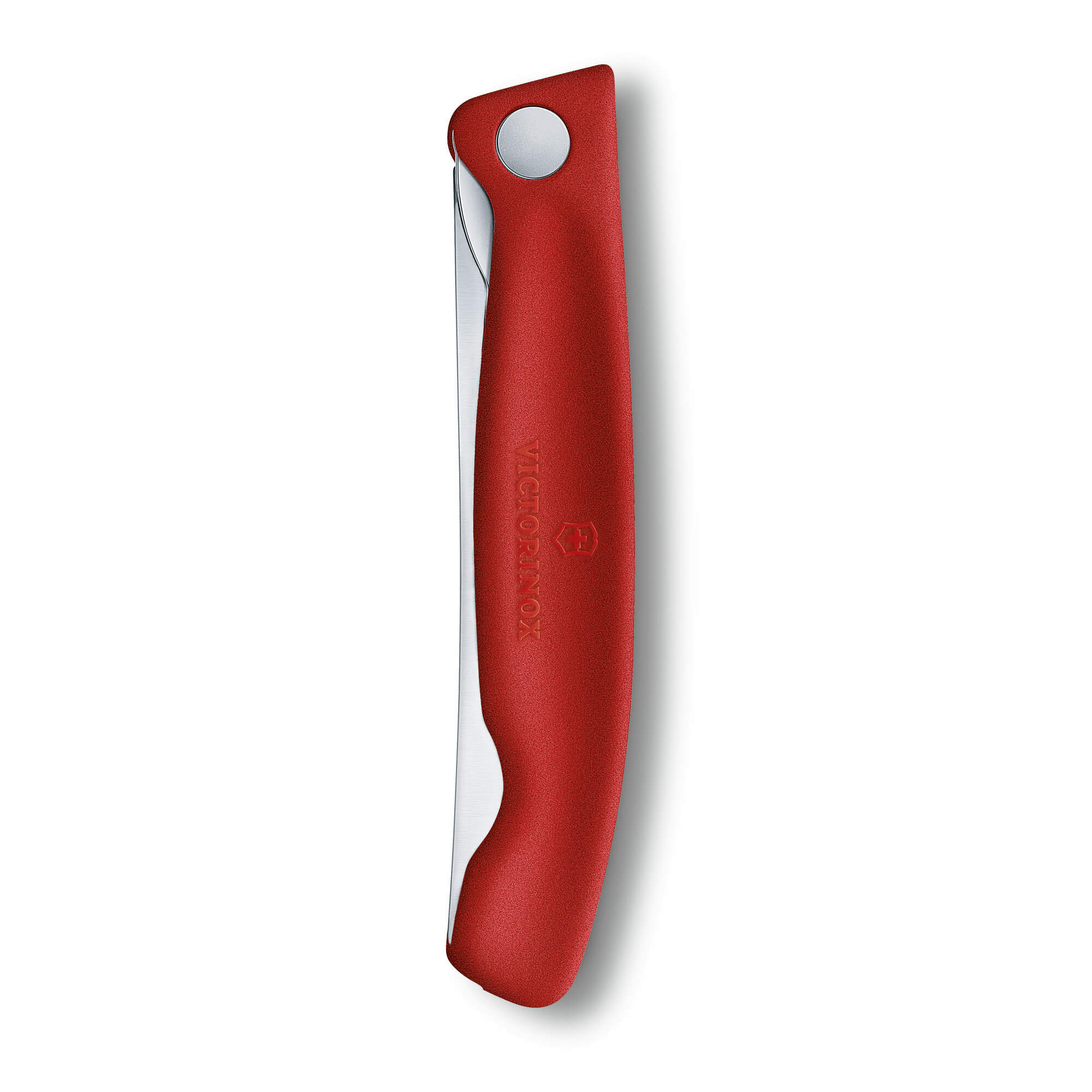 Victorinox Swiss Classic faltbares Gemüsemesser, 11 cm, rot