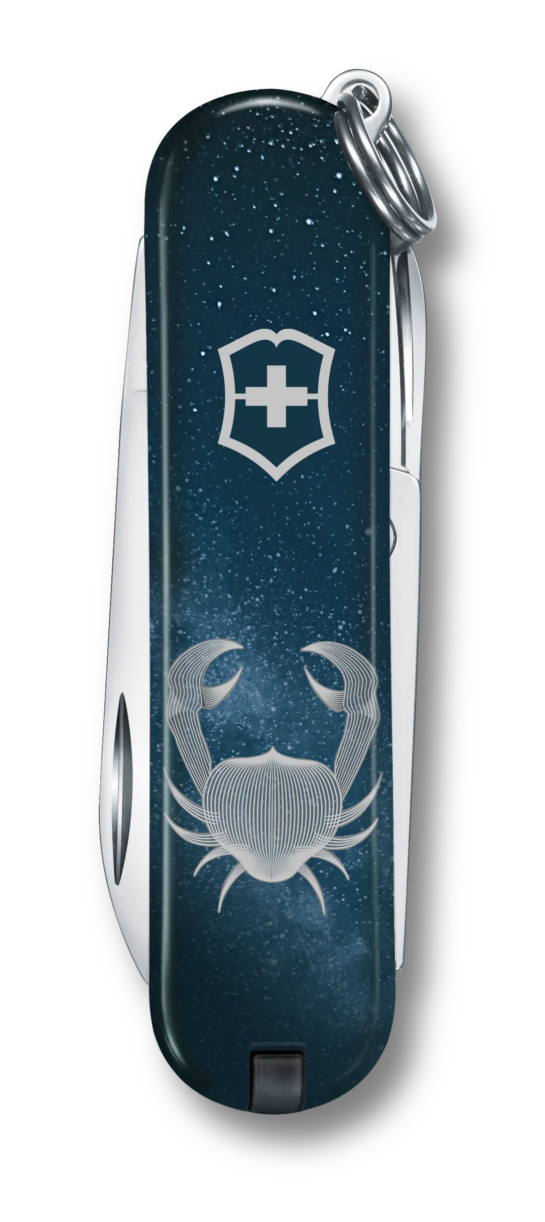 Victorinox Classic SD Zodiac Signs Krebs, 58 mm Schlüsselanhänger-Taschenmesser mit Schere und Nagelfeile.
