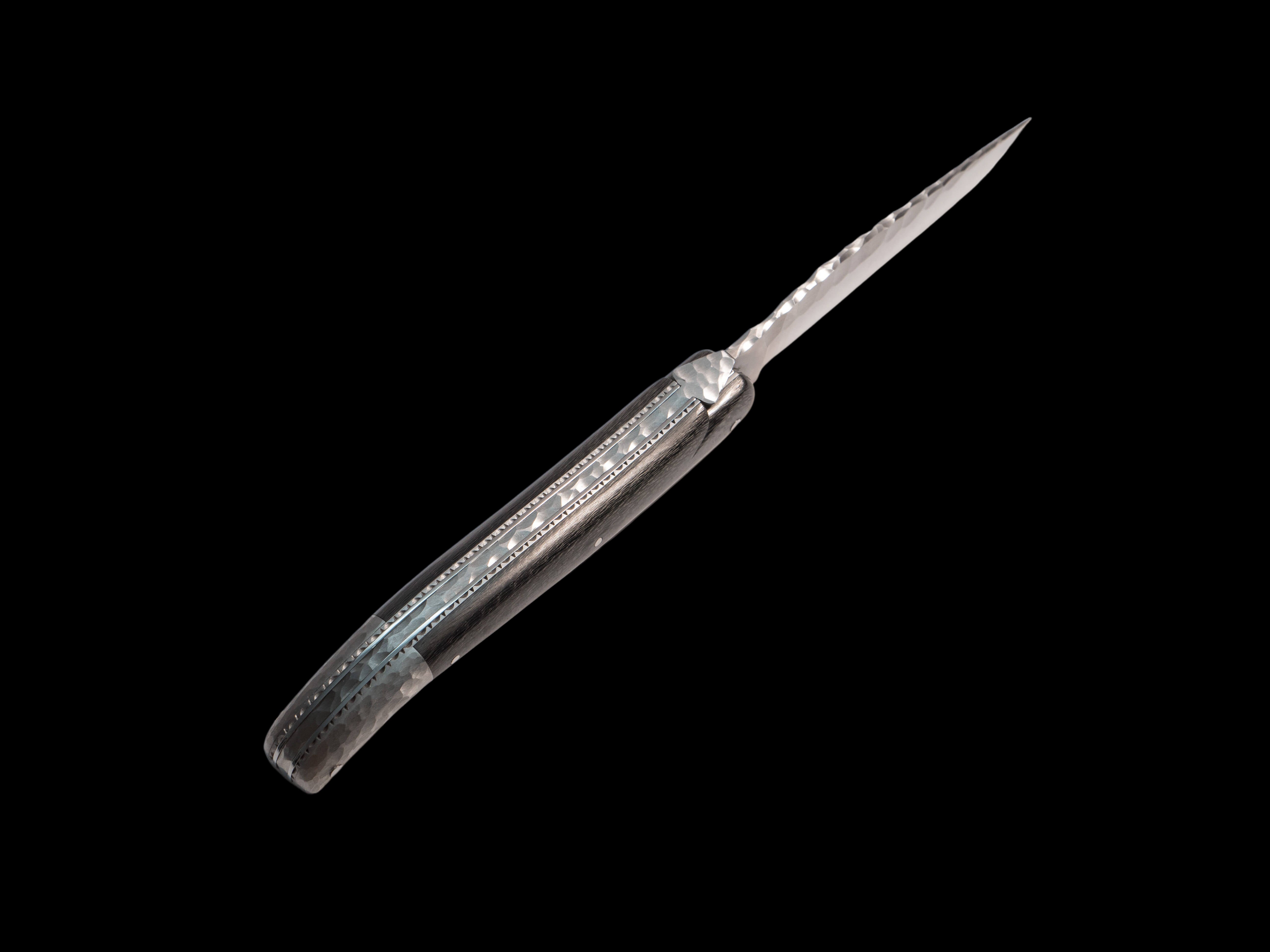 Forge de Laguiole Coutellerie d'Art Taschenmesser Kohlefaser 12cm