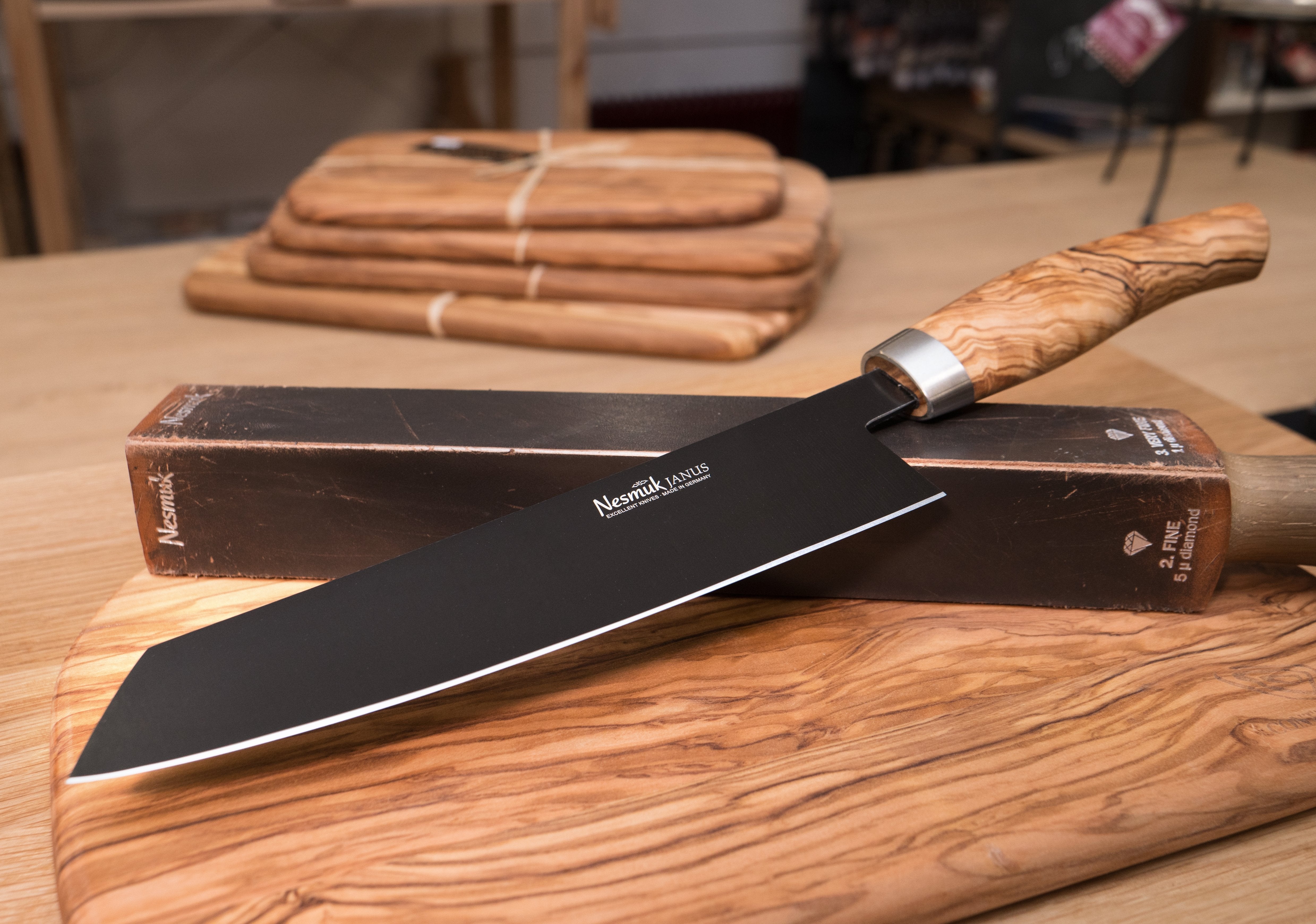 Nesmuk Janus Kochmesser 180 Olivenholz
