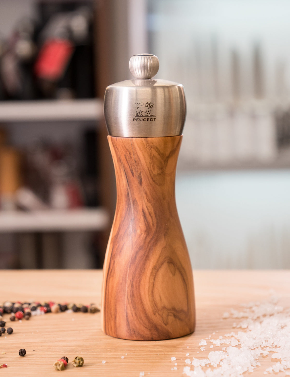 Peugeot Pfeffermühle Fidji 15 cm Olivenholz – Scala Die Klingen-Boutique